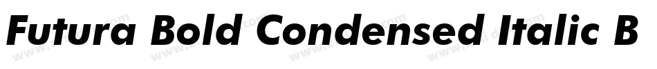 Futura Bold Condensed Italic BT字体转换